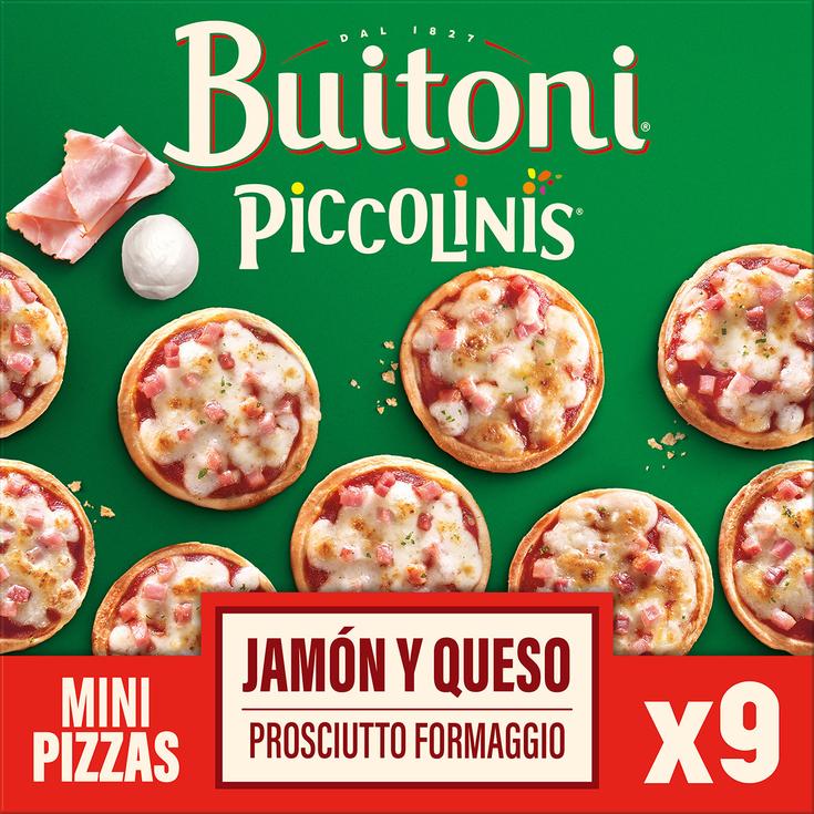 Mini pizzas capricciosa jamón y queso 9 unidades