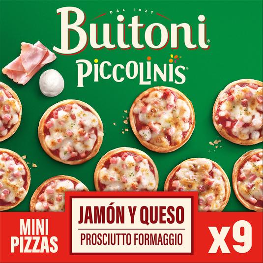 Mini pizzas capricciosa jamón y queso 9 unidades