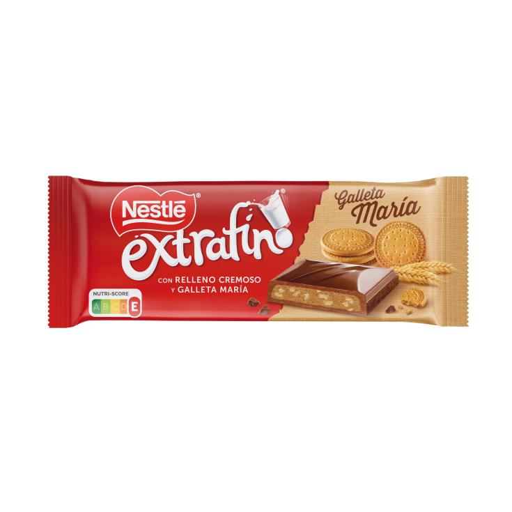 Chocolate con leche con relleno cremoso de galleta María