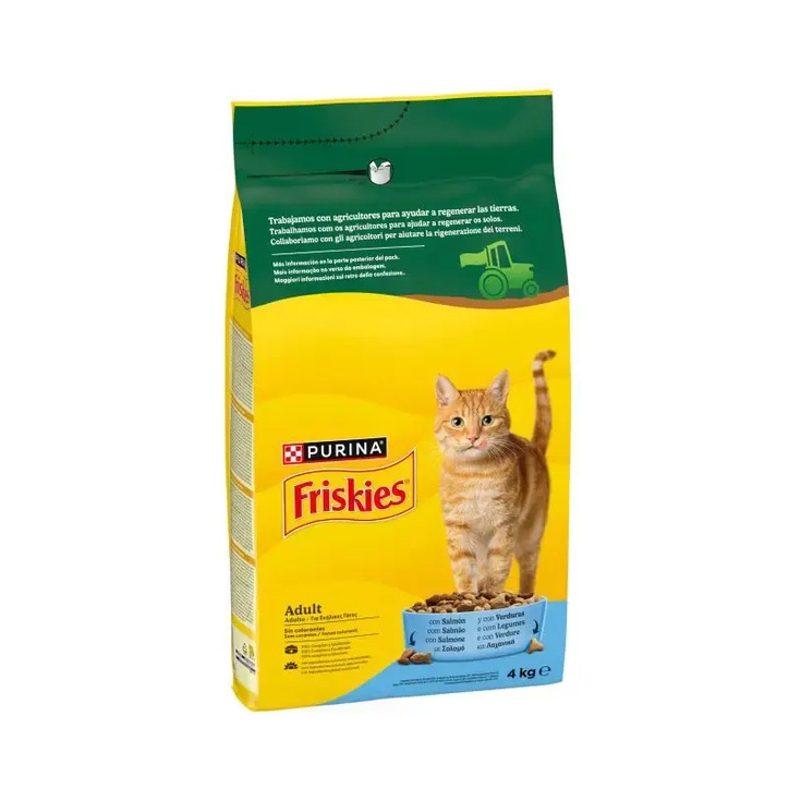 Alimento seco para gatos con Salmón y con Verduras.