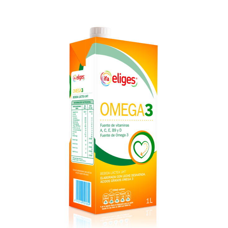 Leche Desnatada Omega 3 - Eliges - 1l