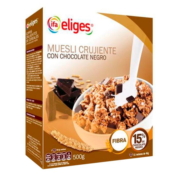Muesli crujiente chocolate - Eliges - 500g