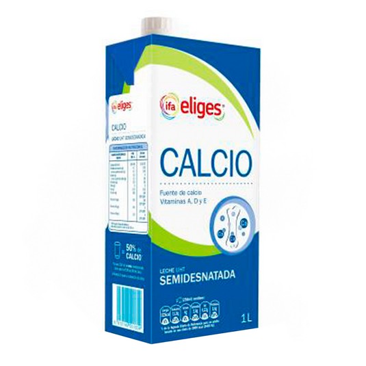 Leche semidesnatada calcio - Eliges - 6x1l