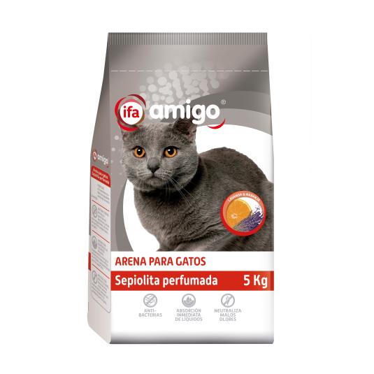 Arena para gatos perfumada - Amigo - 5kg