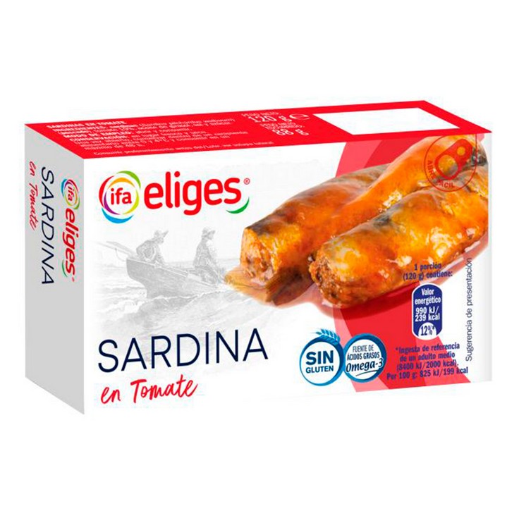 Sardinas en tomate - Eliges - 120g Sardinas en tomate - Eliges - 120g