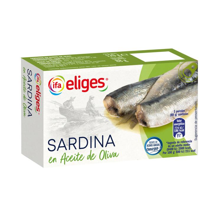 Sardinas en aceite de oliva - Eliges - 120g Sardinas en aceite de oliva - Eliges - 120g