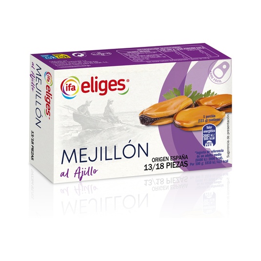 Mejillón ajillo 13/18 69g 