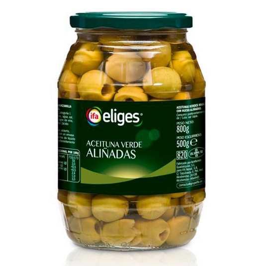 Aceituna verde aliñada - Eliges - 500g