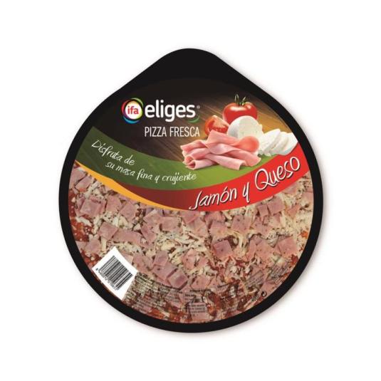 Pizza jamón y queso - Eliges - 400g