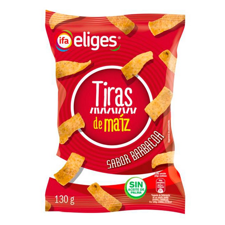 Tiras de maíz sabor barbacoa - Eliges - 130g Tiras de maíz sabor barbacoa - Eliges - 130g