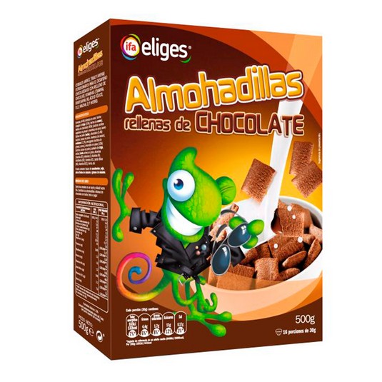 Cereales rellenos de chocolate - Eliges - 500g