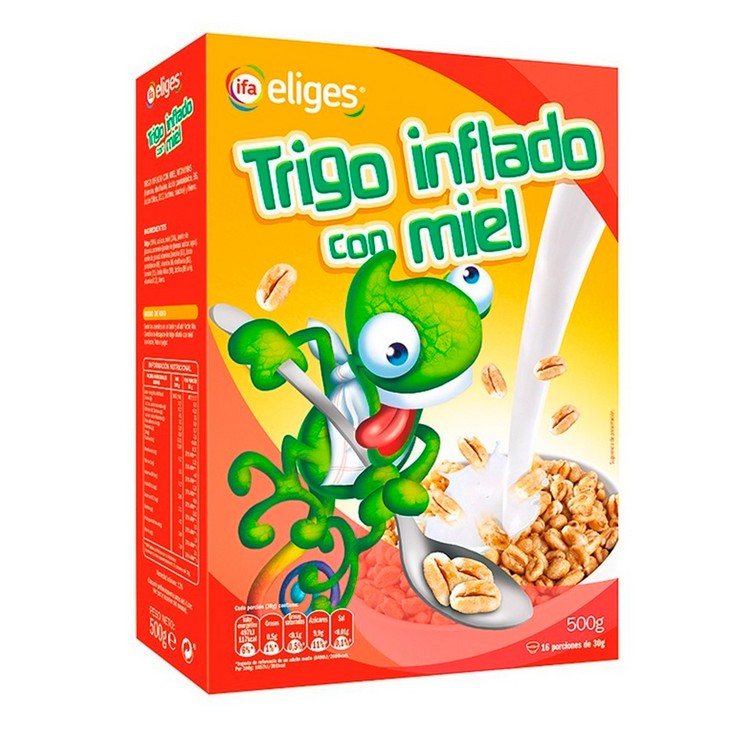 Trigo inflado con miel - Eliges - 500g