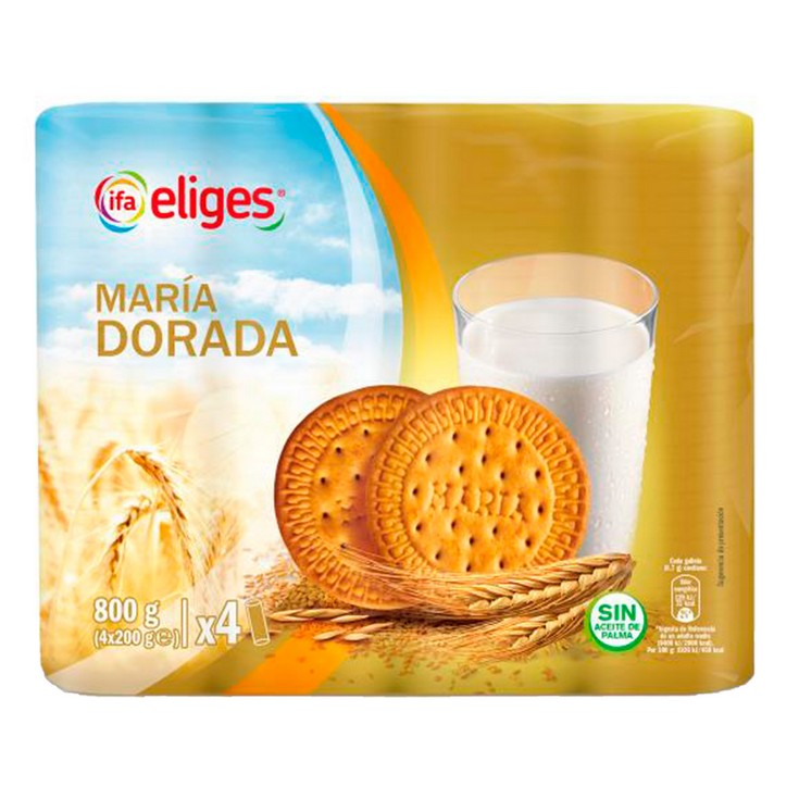 Galletas maría dorada - Eliges - 4x200g