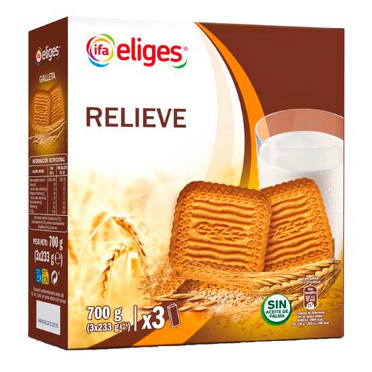 Galletas relieve - Eliges - 3x233g