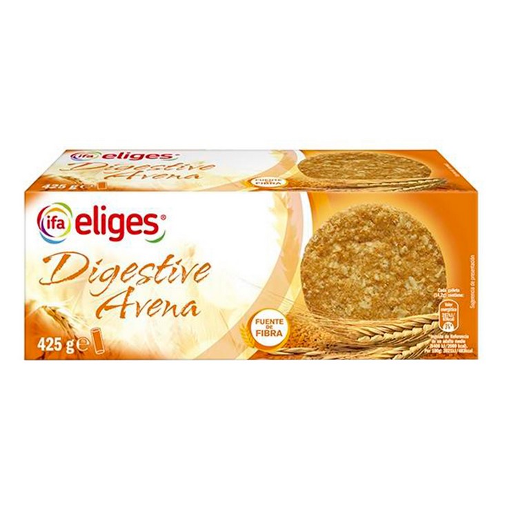 Galletas digestive de avena - Eliges - 425g