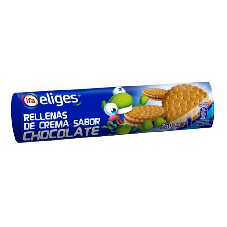 Galletas rellenas de chocolate - Eliges - 250g