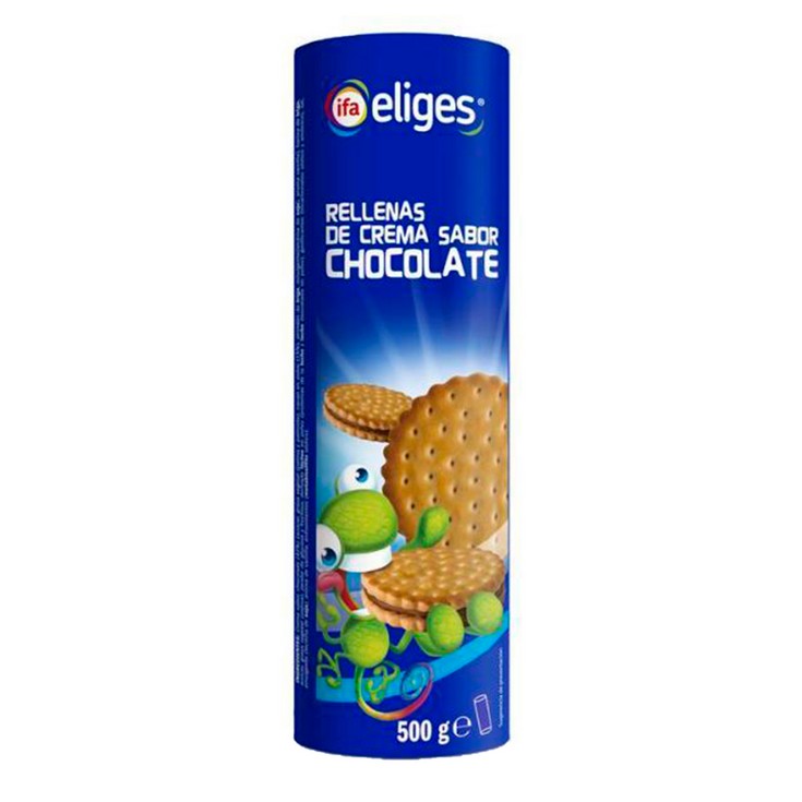 Galletas rellenas de chocolate - Eliges - 500g