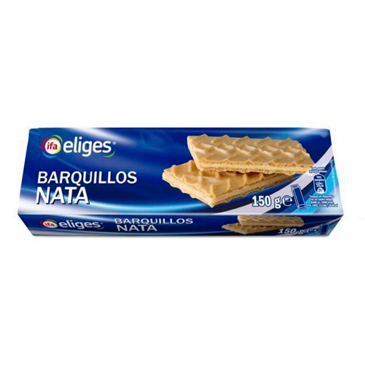 Galletas barquillo con nata - Eliges - 150g