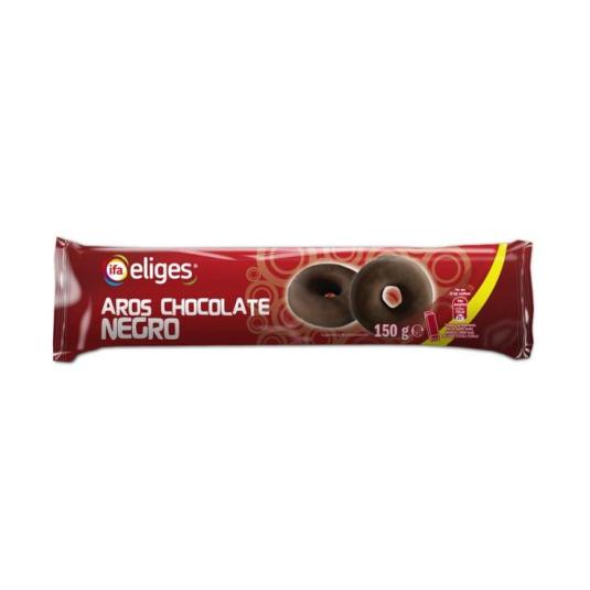 Galletas aros de chocolate negro - Eliges - 150g
