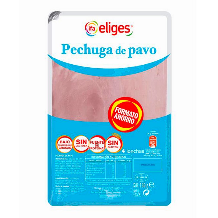 Pechuga de pavo - Eliges - 130g