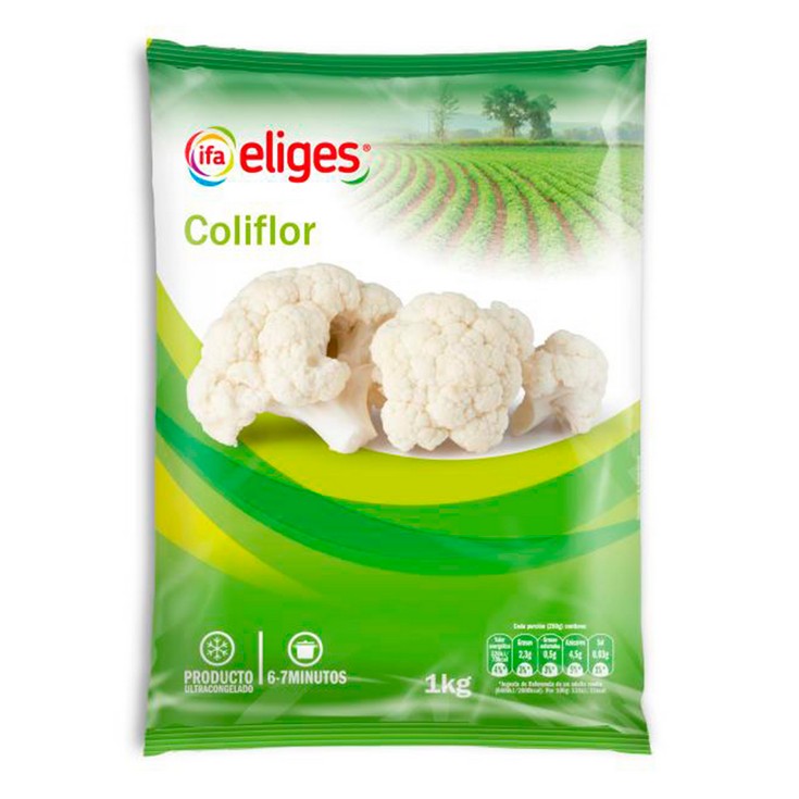 Coliflor congelada - Eliges - 1kg