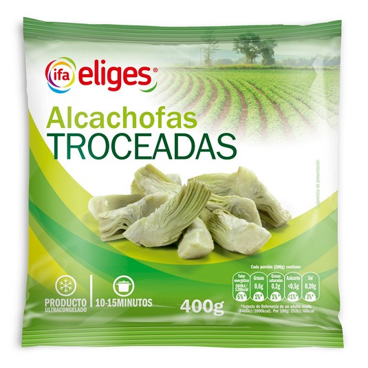Alcachofa troceada congelada - Eliges - 400g