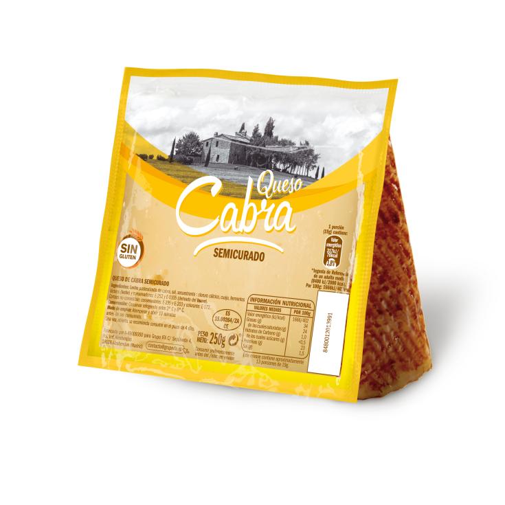 Queso Cabra Semicurado Cuña 250g