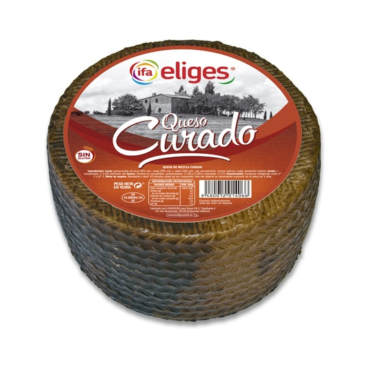 Queso curado entero peso variable pieza de 3kg
