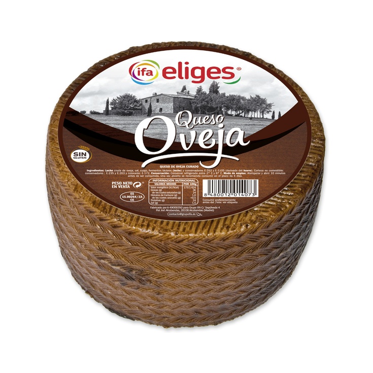 Queso de oveja curado entero peso variable pieza de 3kg