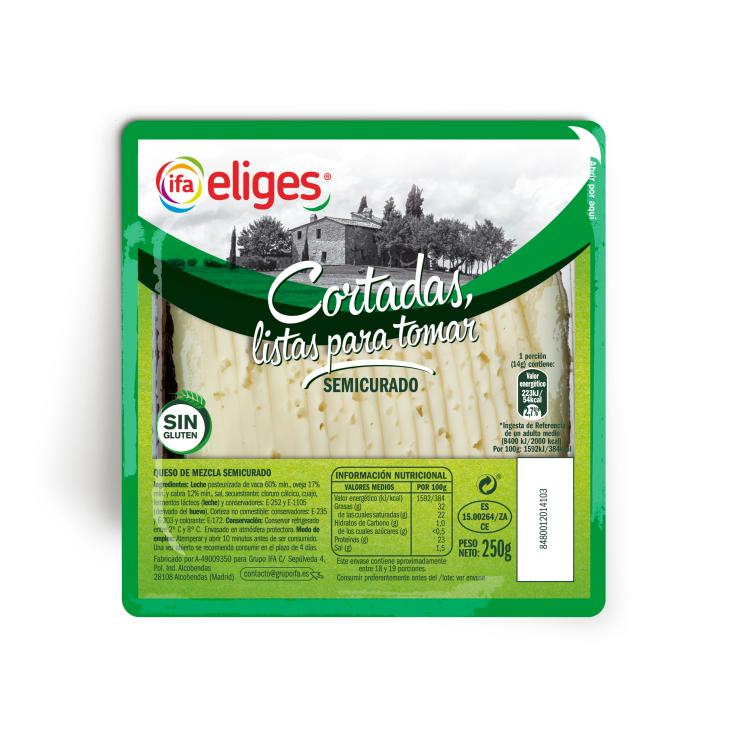 Queso mezcla semicurado cortado - Eliges - 250g