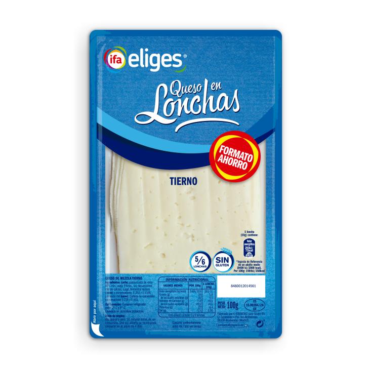 Queso tierno lonchas - Eliges - 100g Queso tierno lonchas - Eliges - 100g
