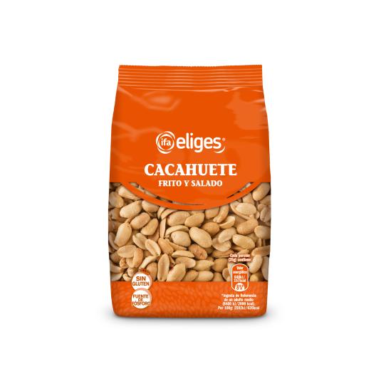 Cacahuetes fritos con sal - Eliges - 125g