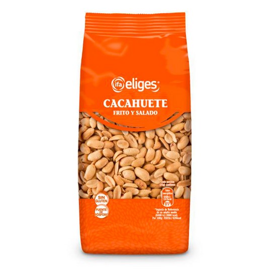 Cacahuetes fritos con sal - Eliges - 200g