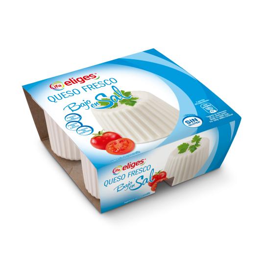 Queso fresco sin sal - Eliges - 4x62,5g