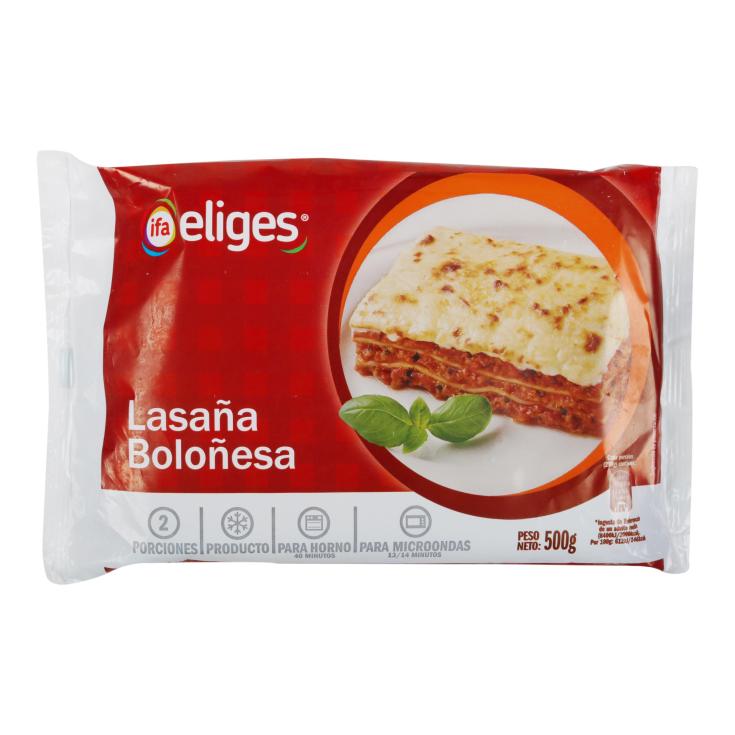Lasaña boloñesa - Eliges - 500g