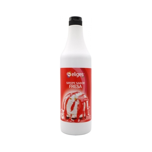 Sirope de fresa en botella de 1,2L