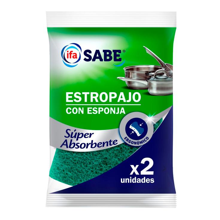 Estropajo con Esponja 2 uds