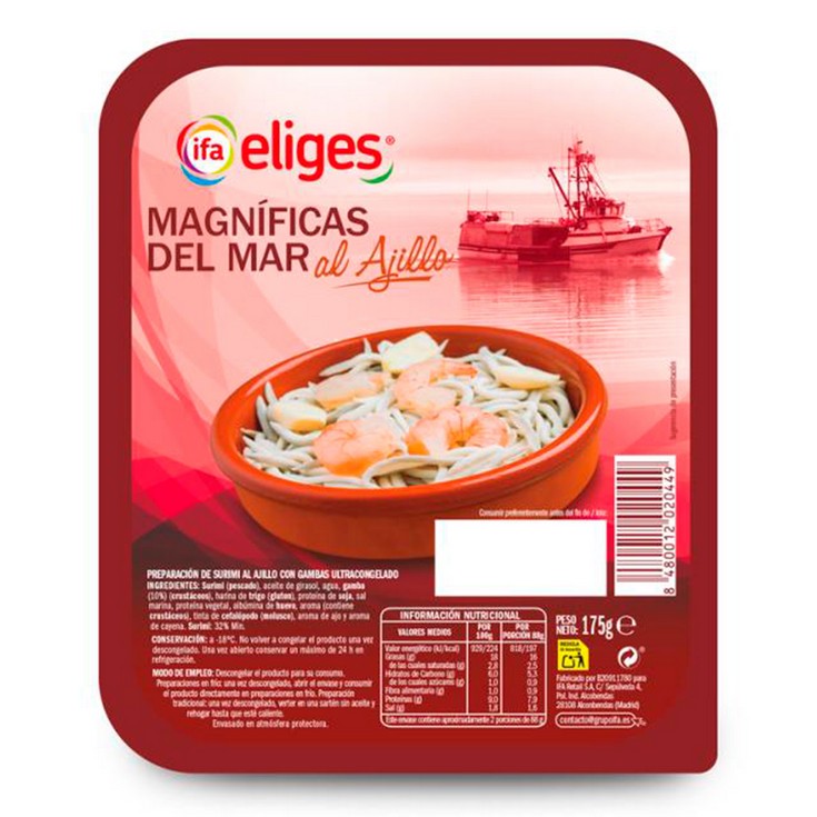 Gula congelada al ajillo - Eliges - 175g