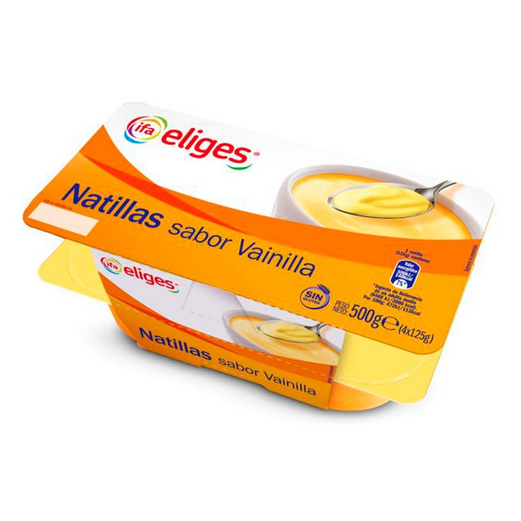 Natillas de vainilla - Eliges - 4x125g