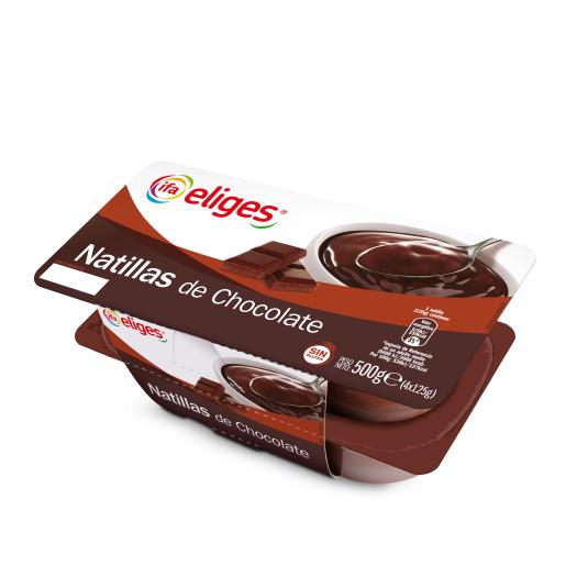 Natillas de chocolate - Eliges - 4x125g