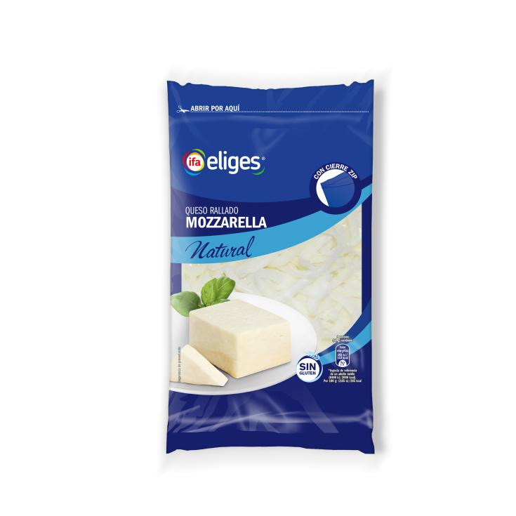 Queso rallado mozzarella - Eliges - 200g