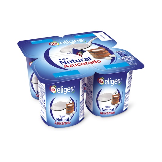 YOGUR NATURAL AZUCARADO PACK 4X125G
