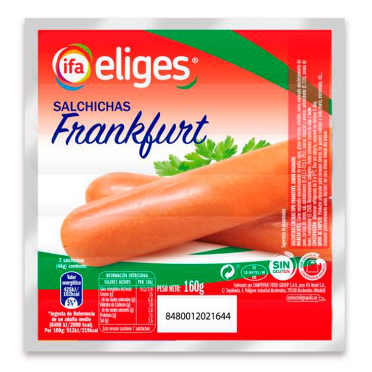 Salchichas Frankfurt - Eliges - 160g