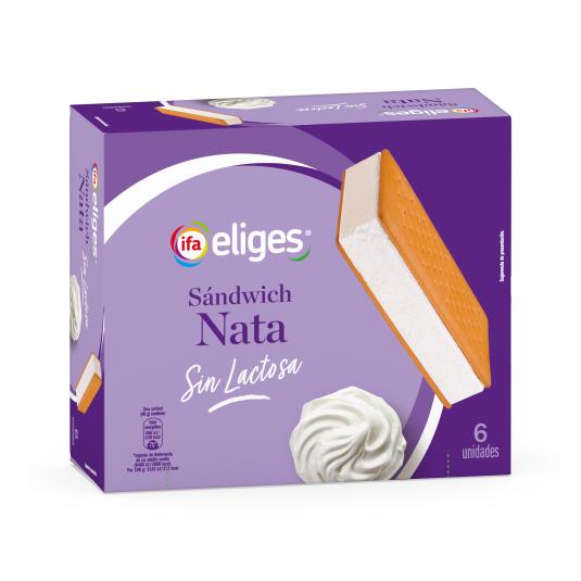 Sandwich de Nata Sin Lactosa - Eliges - 6x100ml
