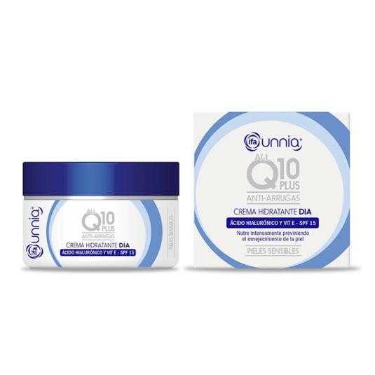 Crema Facial Día con Q10 Antiarrugas - Unnia - 50ml