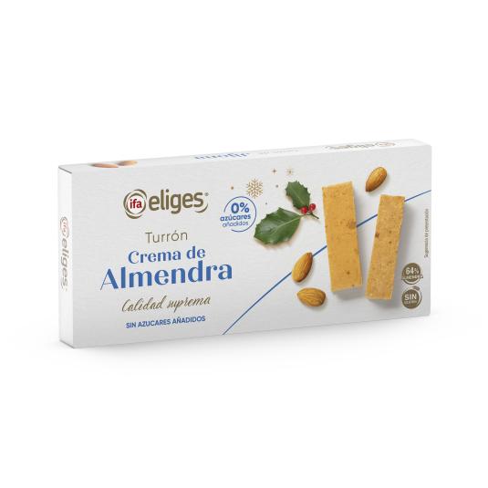 Turrón crema de almendras sin azúcar añadido - Eliges - 150g