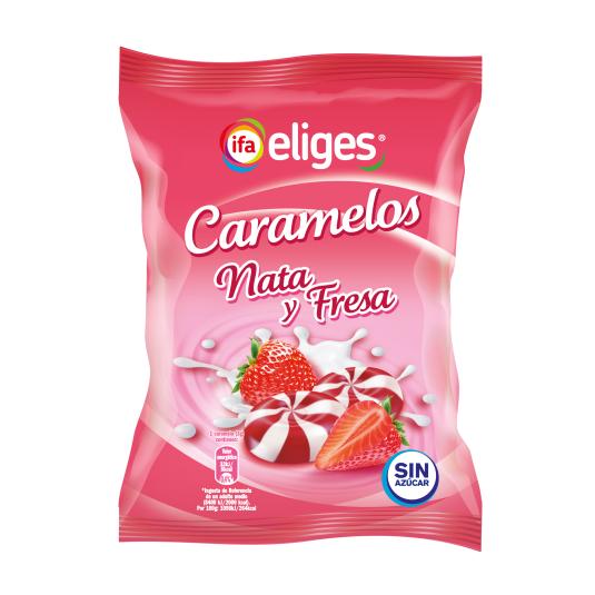Caramelos Nata y Fresa - Eliges - 90g