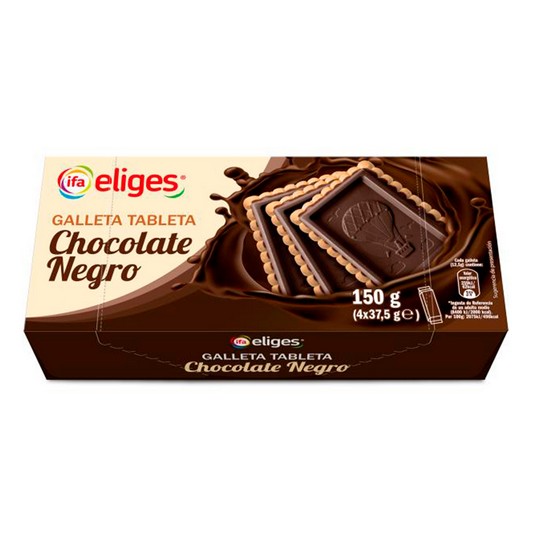 Galleta tableta de chocolate negro - Eliges - 150g