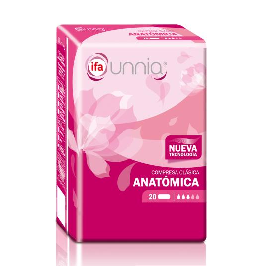 Compresa Clásica Anatómica - Unnia - 20 uds