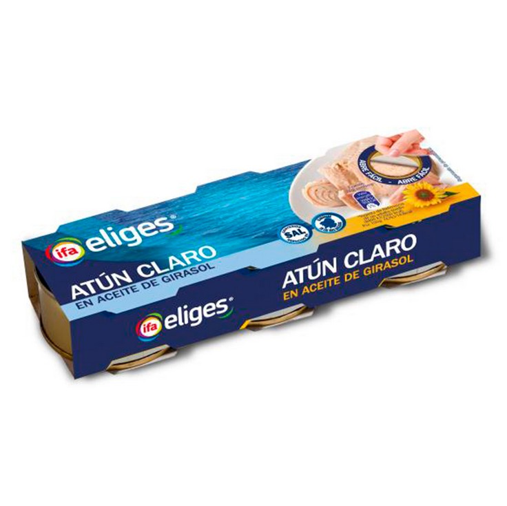 Atún Claro Bajo en Sal - Eliges - 3X52g